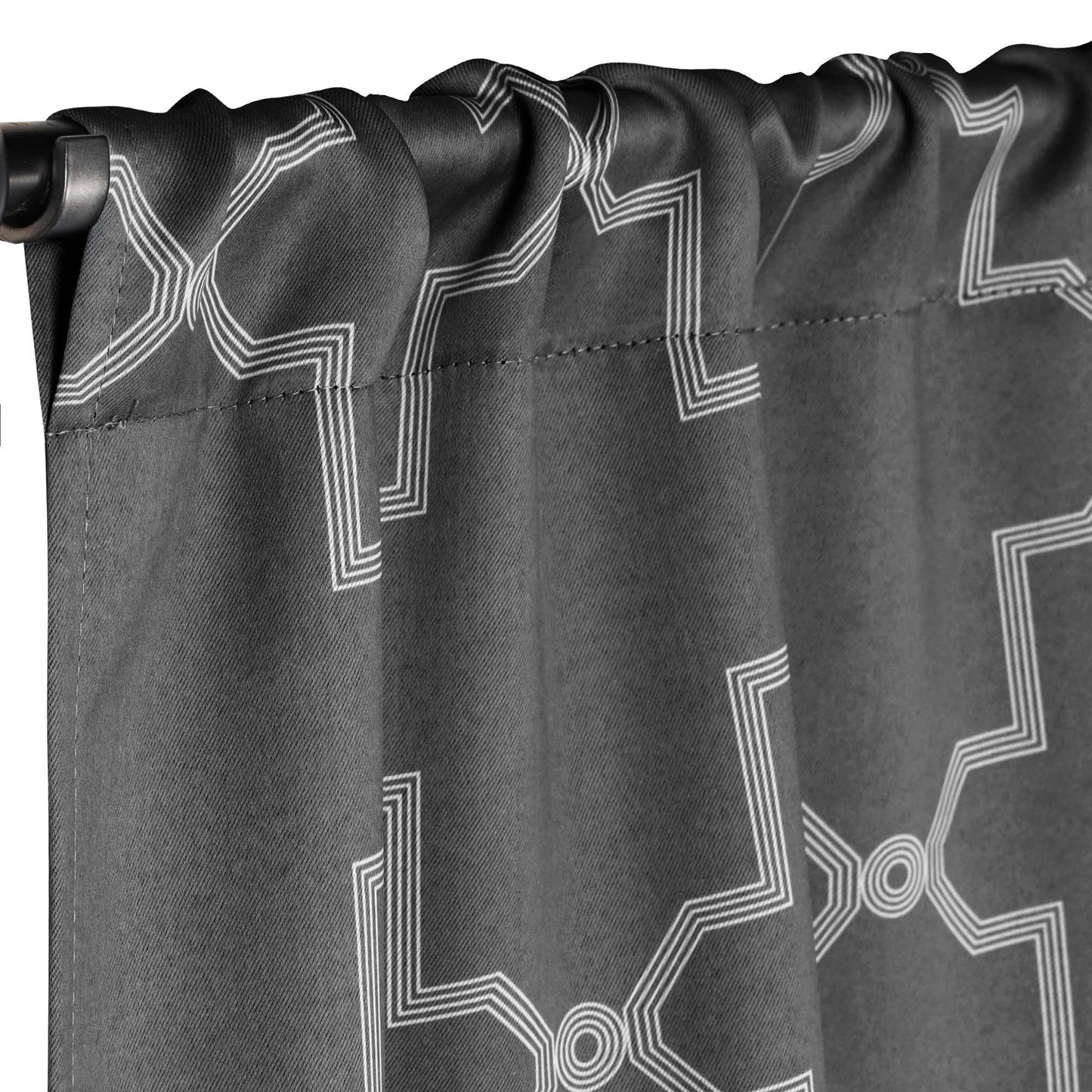 Imperial Trellis Washable Room Darkening Blackout Curtains. Set of 2