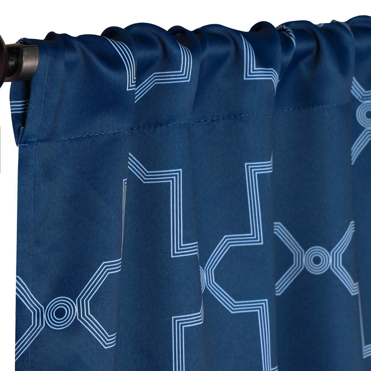 Imperial Trellis Washable Room Darkening Blackout Curtains. Set of 2