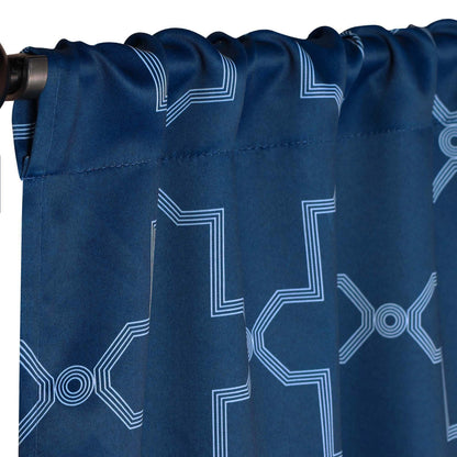 Imperial Trellis Washable Room Darkening Blackout Curtains. Set of 2