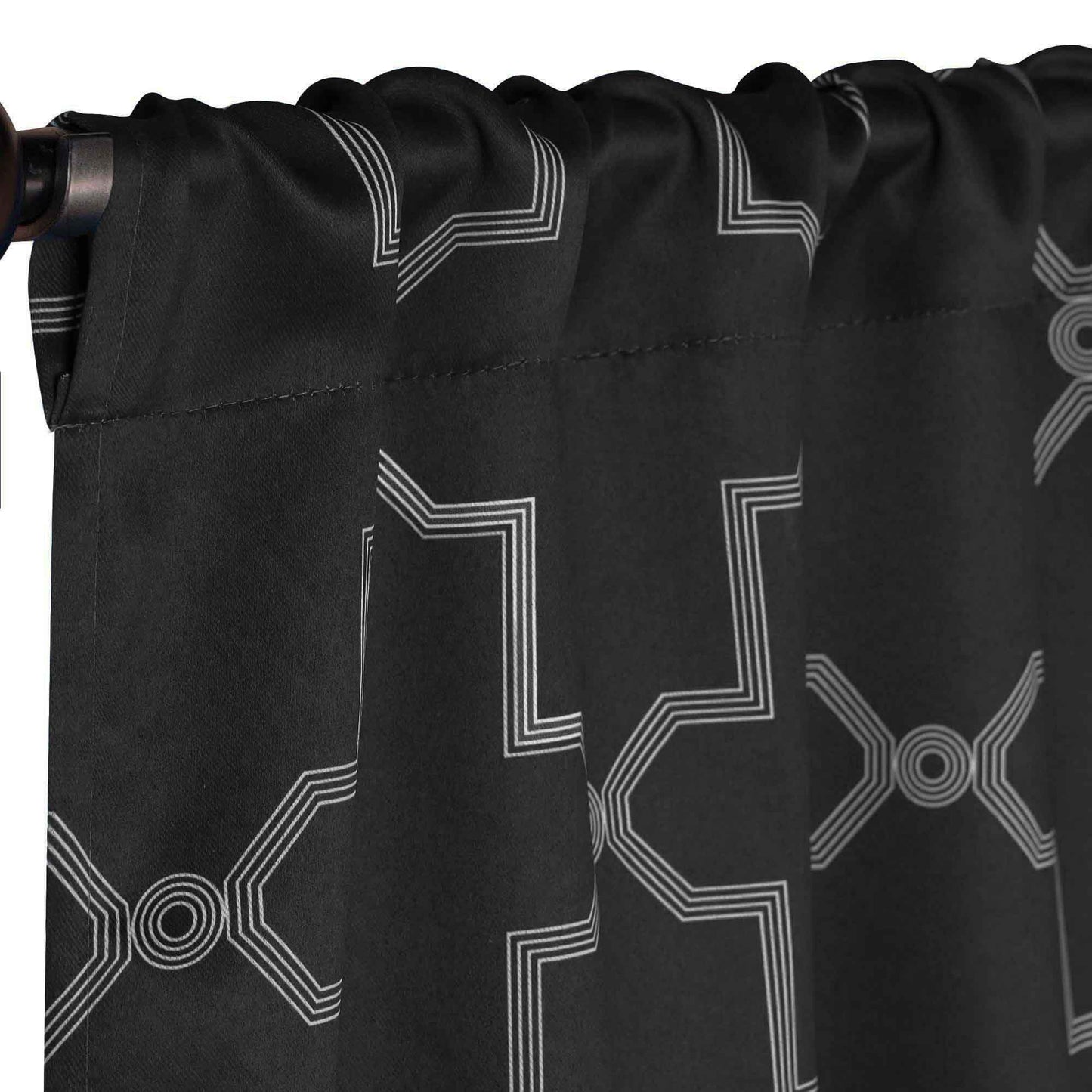 Imperial Trellis Washable Room Darkening Blackout Curtains. Set of 2
