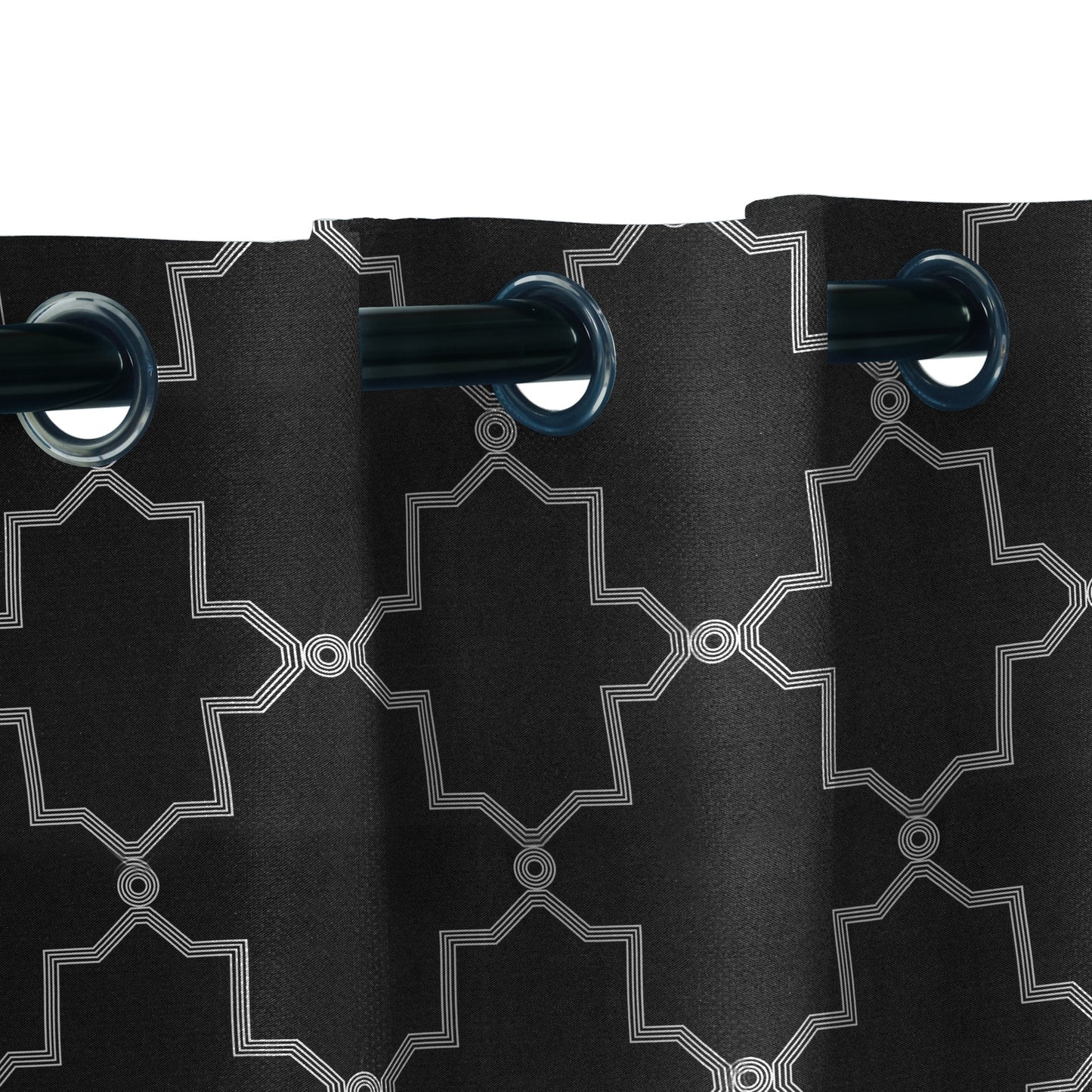 Imperial Trellis Washable Room Darkening Blackout Curtains. Set of 2
