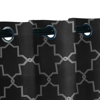 Imperial Trellis Washable Room Darkening Blackout Curtains. Set of 2