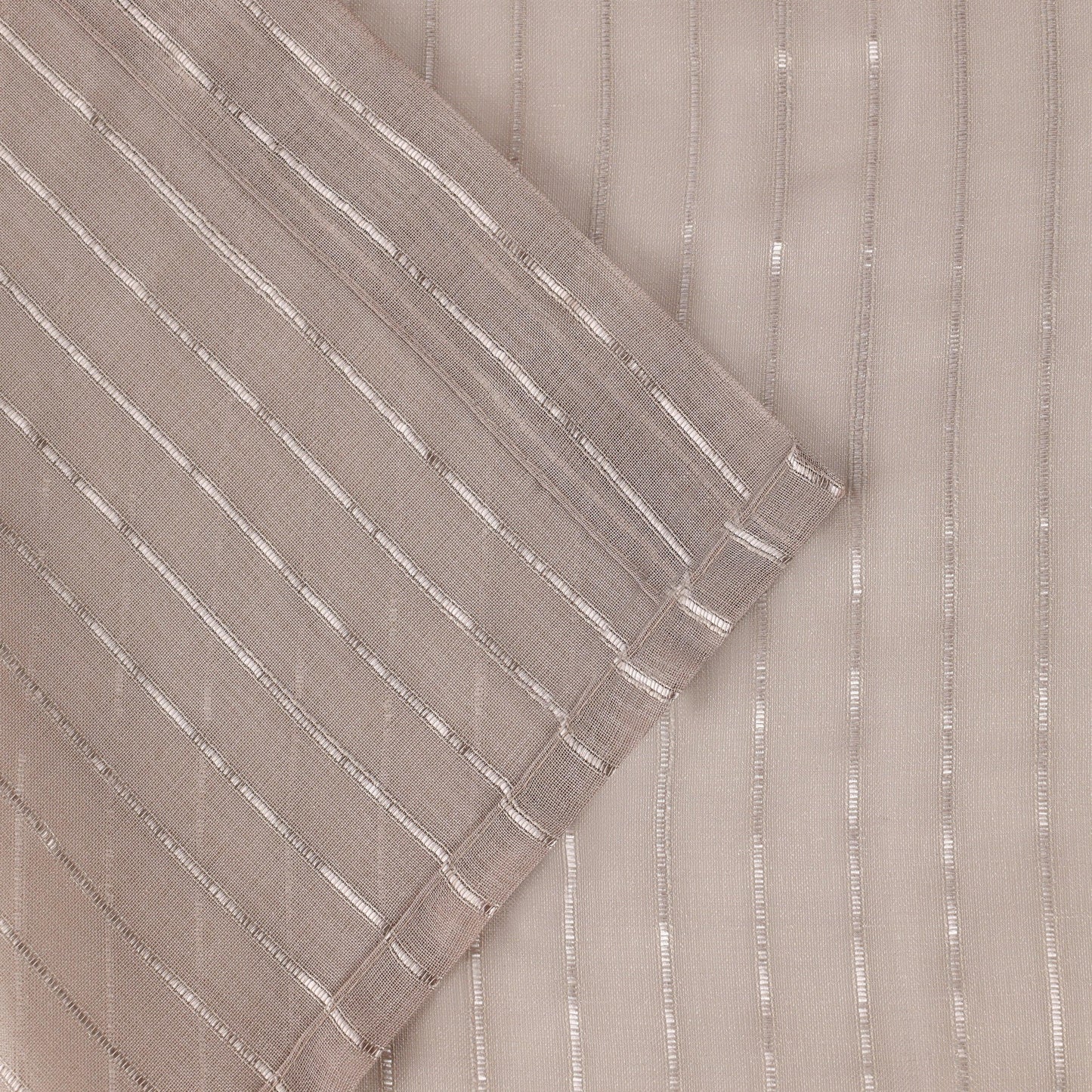 Jackson Striped Sheer Window Curtain Panels. Set of 2