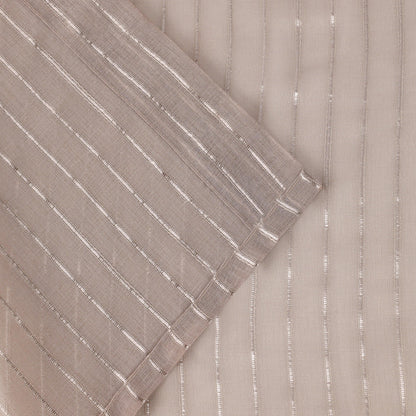 Jackson Striped Sheer Window Curtain Panels. Set of 2