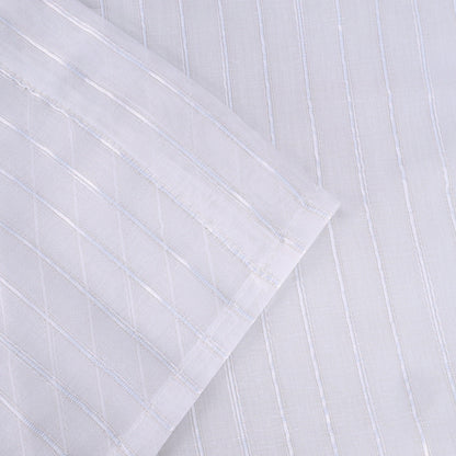 Jackson Striped Sheer Window Curtain Panels. Set of 2