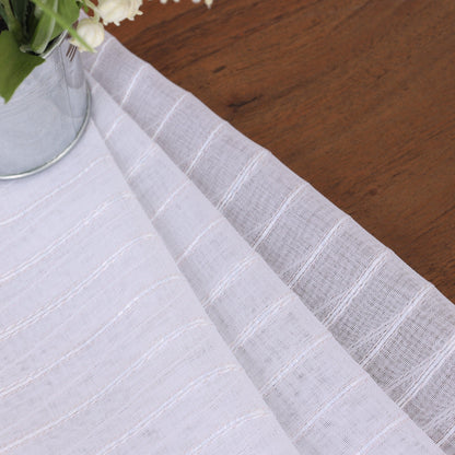 Jackson Striped Sheer Window Curtain Panels. Set of 2