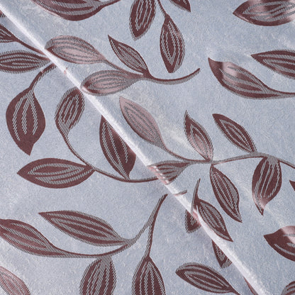 Leaves Machine Washable Room Darkening Blackout Curtains. Set of 2