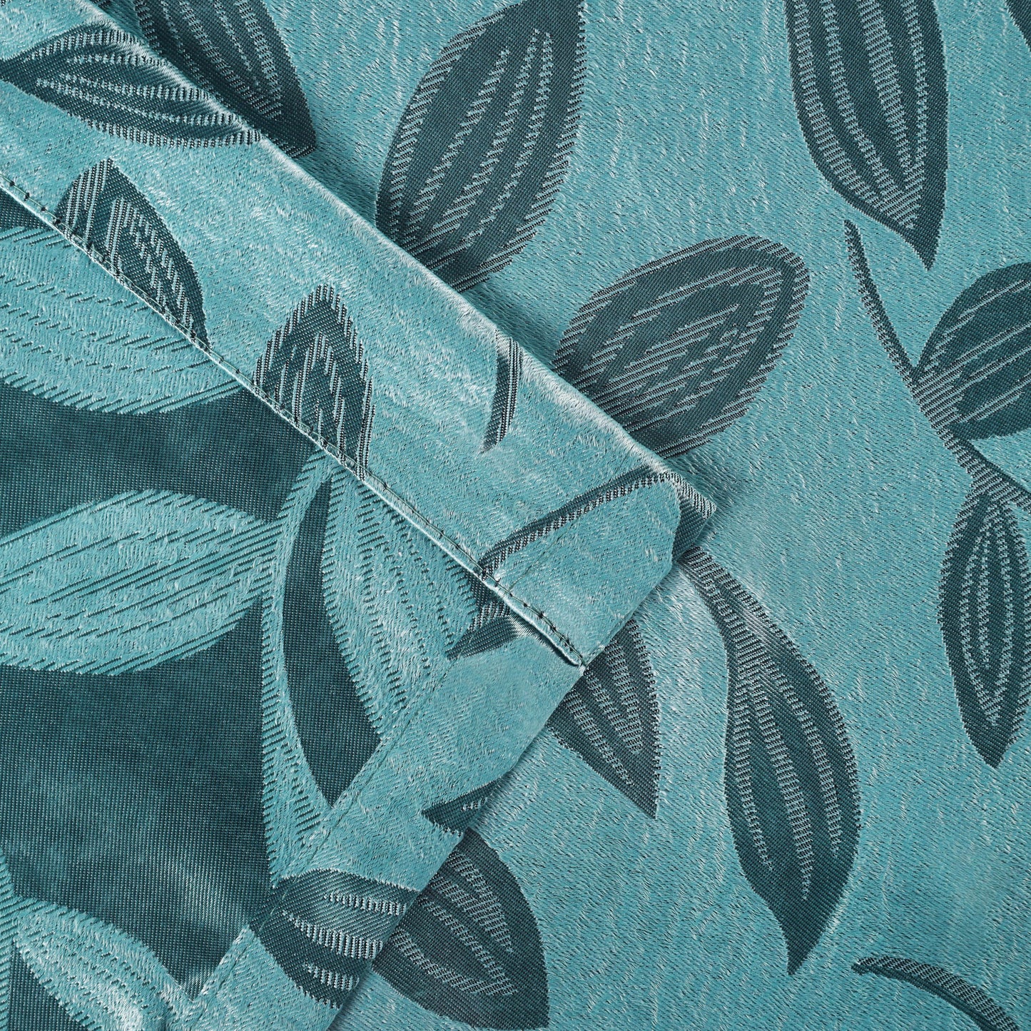 Leaves Machine Washable Room Darkening Blackout Curtains. Set of 2