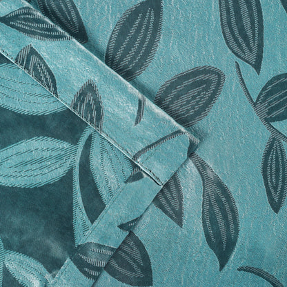 Leaves Machine Washable Room Darkening Blackout Curtains. Set of 2