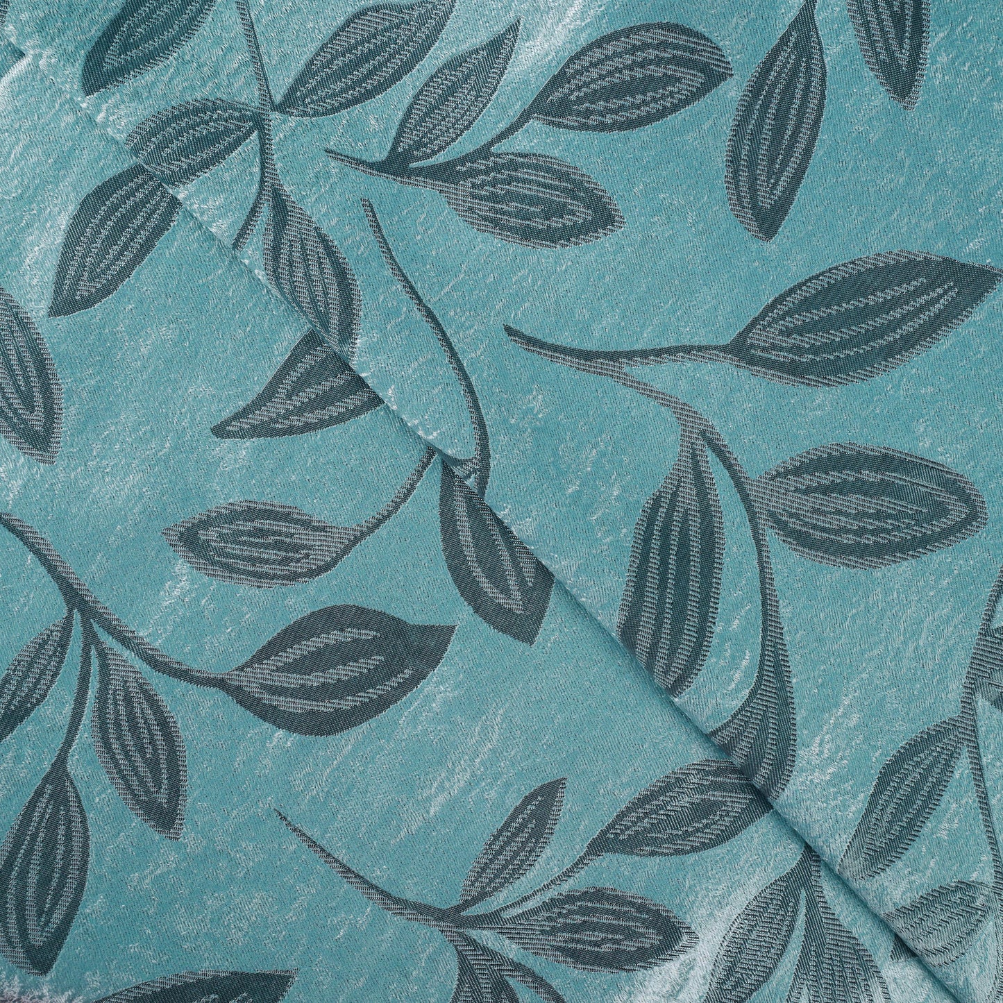 Leaves Machine Washable Room Darkening Blackout Curtains. Set of 2