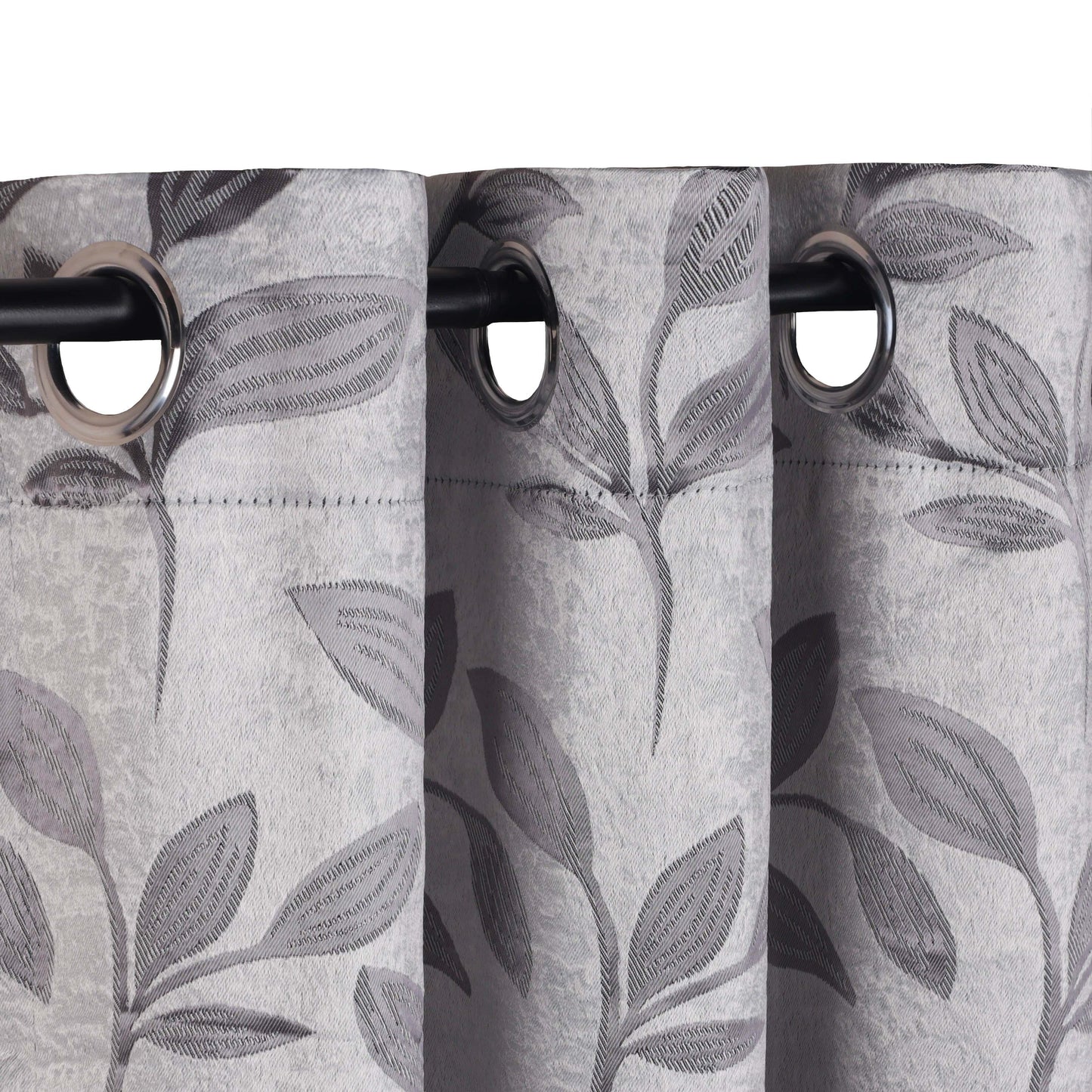 Leaves Machine Washable Room Darkening Blackout Curtains. Set of 2