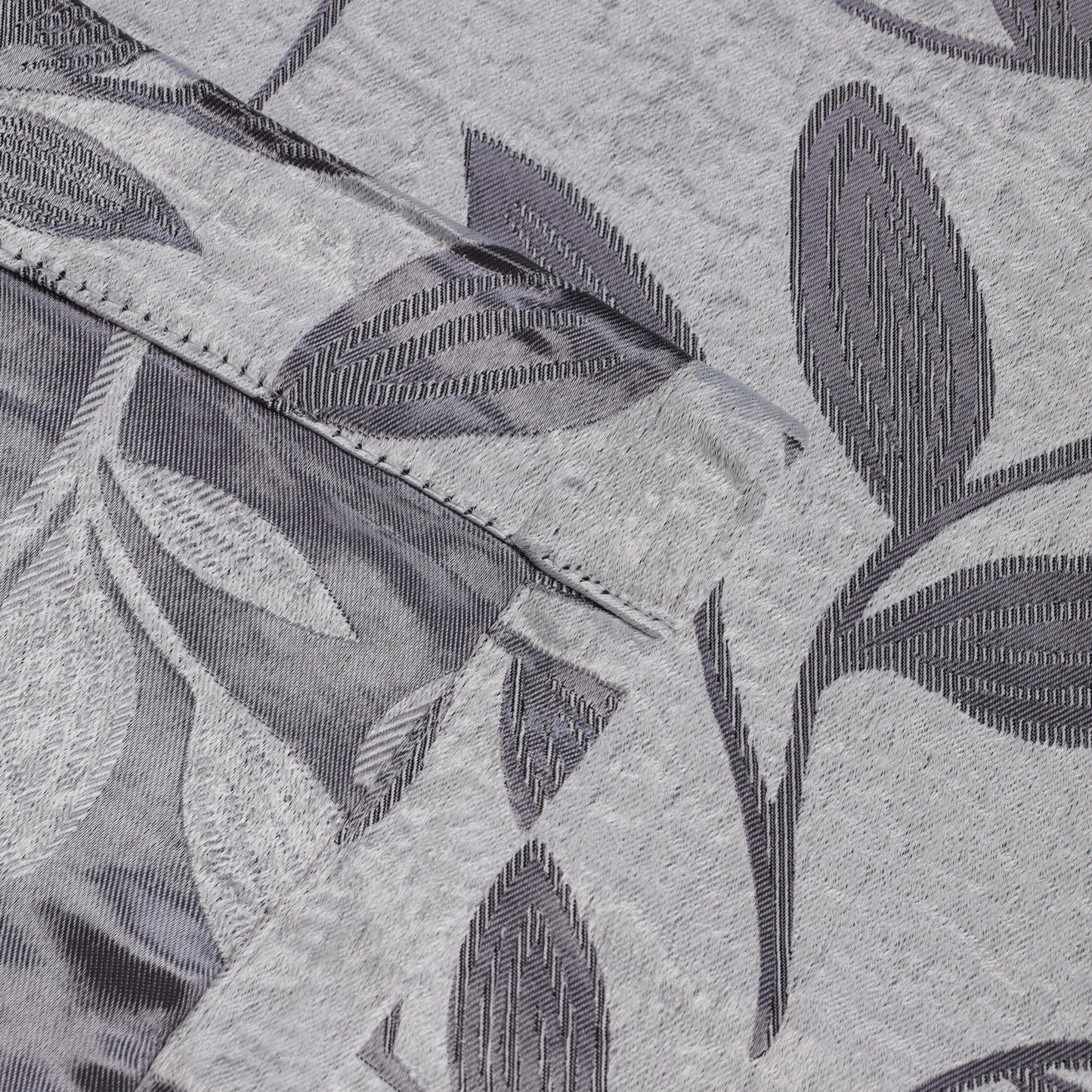 Leaves Machine Washable Room Darkening Blackout Curtains. Set of 2