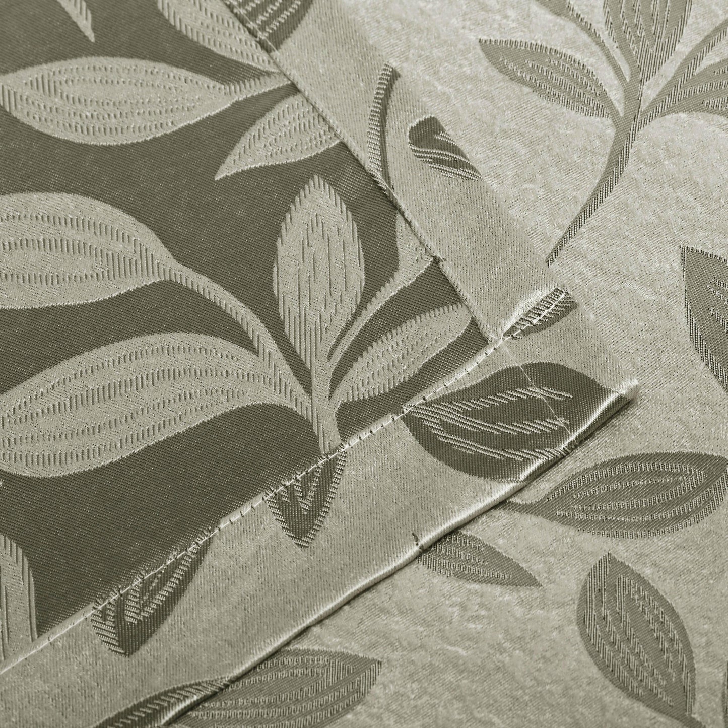 Leaves Machine Washable Room Darkening Blackout Curtains. Set of 2