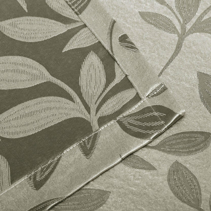 Leaves Machine Washable Room Darkening Blackout Curtains. Set of 2