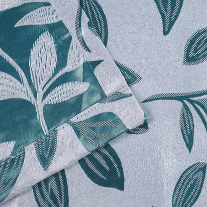 Leaves Machine Washable Room Darkening Blackout Curtains. Set of 2