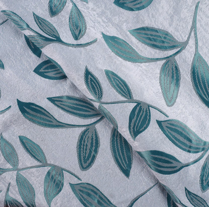 Leaves Machine Washable Room Darkening Blackout Curtains. Set of 2