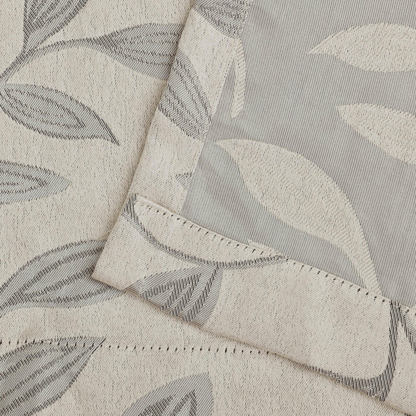 Leaves Machine Washable Room Darkening Blackout Curtains. Set of 2