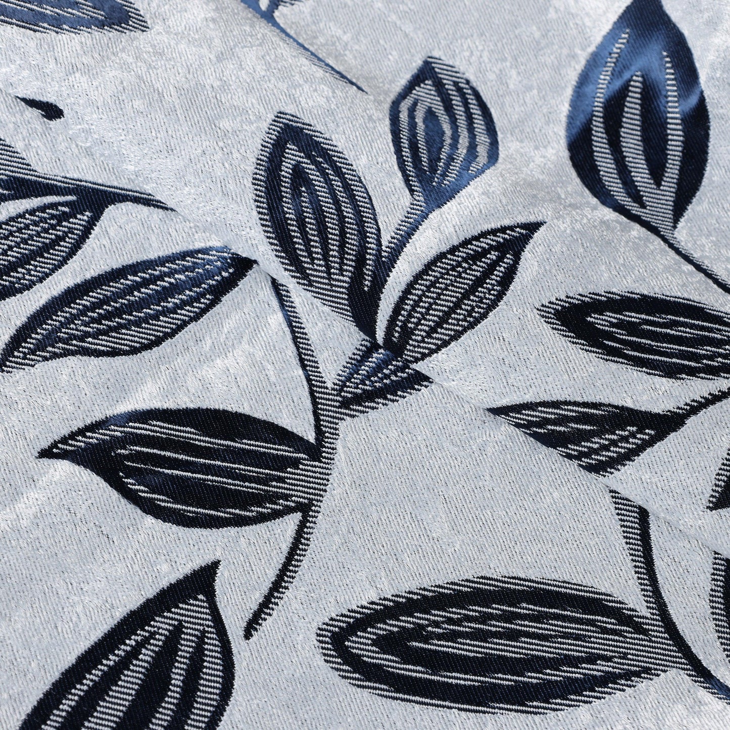 Leaves Machine Washable Room Darkening Blackout Curtains. Set of 2