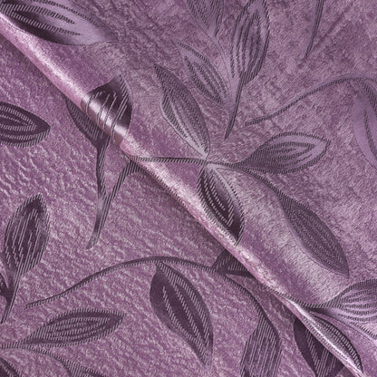 Leaves Machine Washable Room Darkening Blackout Curtains. Set of 2