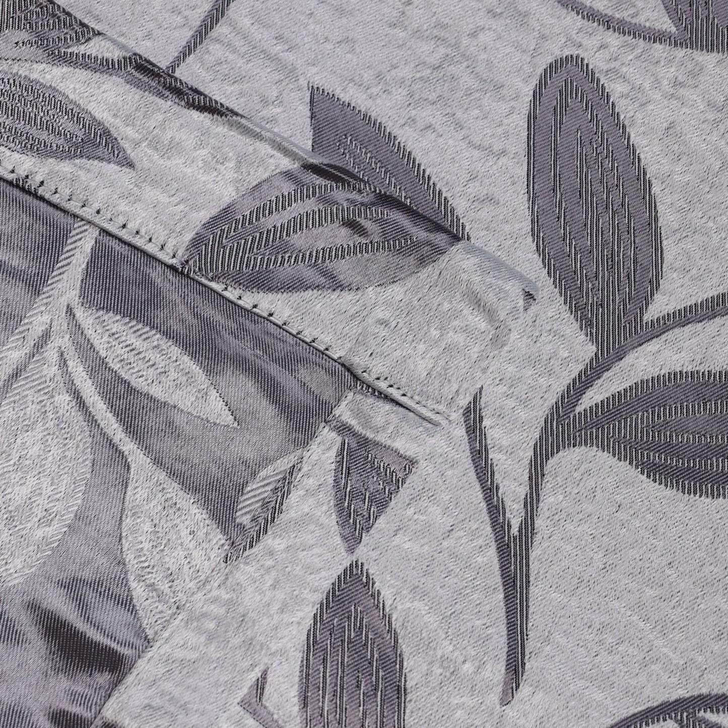 Leaves Machine Washable Room Darkening Blackout Curtains. Set of 2