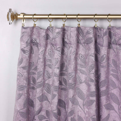 Leaves Room Darkening Back Tabs Blackout Curtain Panels. Set of 2