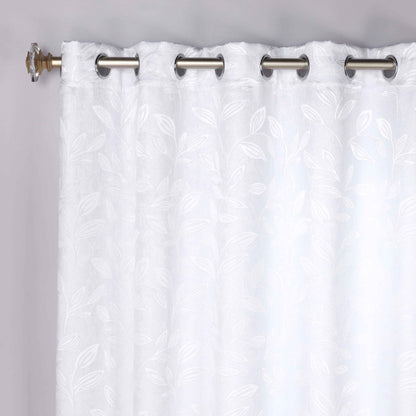 Leaves Room Darkening Grommet Blackout Curtain Panels. Set of 2