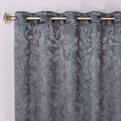 Leaves Room Darkening Grommet Blackout Curtain Panels. Set of 2
