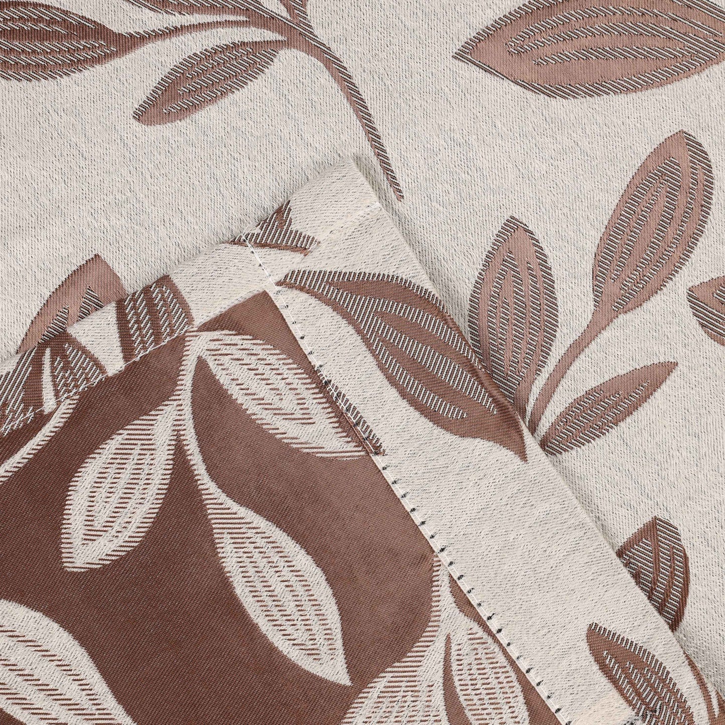 Leaves Room Darkening Washable Blackout Curtain Panels. Set of 2