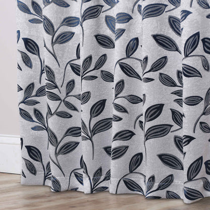 Leaves Room Darkening Washable Blackout Curtain Panels. Set of 2
