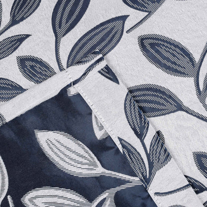 Leaves Room Darkening Washable Blackout Curtain Panels. Set of 2