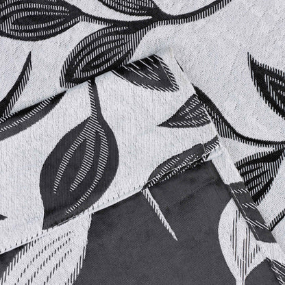 Leaves Washable Room Darkening Blackout Curtain Panels. Set of 2