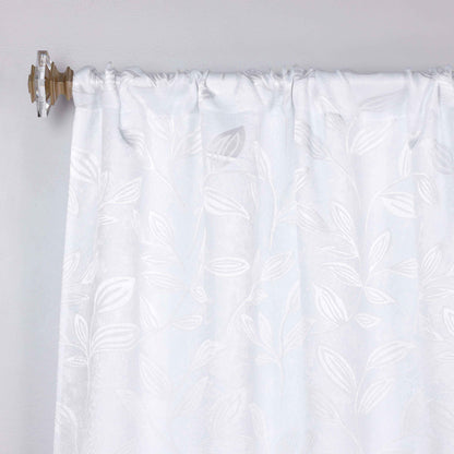 Leaves Washable Room Darkening Blackout Curtain Panels. Set of 2