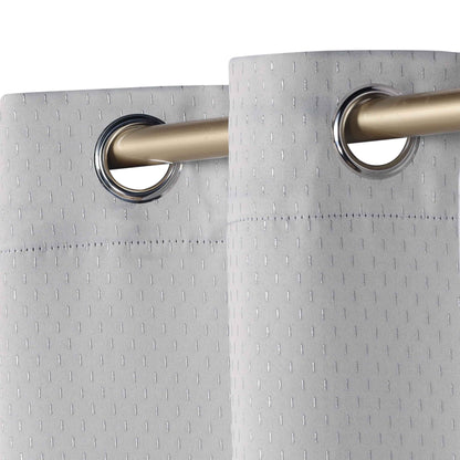 Modern Shimmer Washable Room Darkening Blackout Curtains. Set of 2