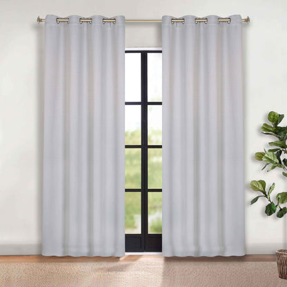 Modern Shimmer Washable Room Darkening Blackout Curtains. Set of 2