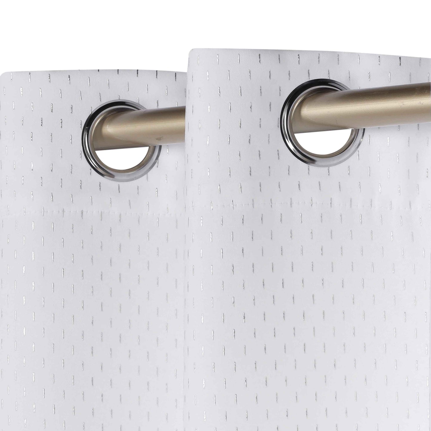 Modern Shimmer Washable Room Darkening Blackout Curtains. Set of 2