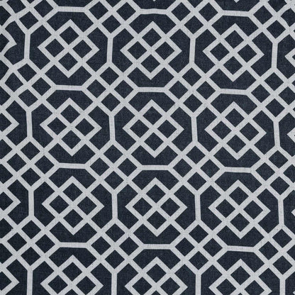 Printed Honey Comb Grommet Traditional Sheer Curtain Panel Set
