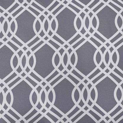 Ribbon Trellis Washable Room Darkening Blackout Curtains. Set of 2