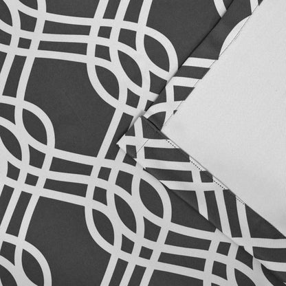 Ribbon Trellis Washable Room Darkening Blackout Curtains. Set of 2