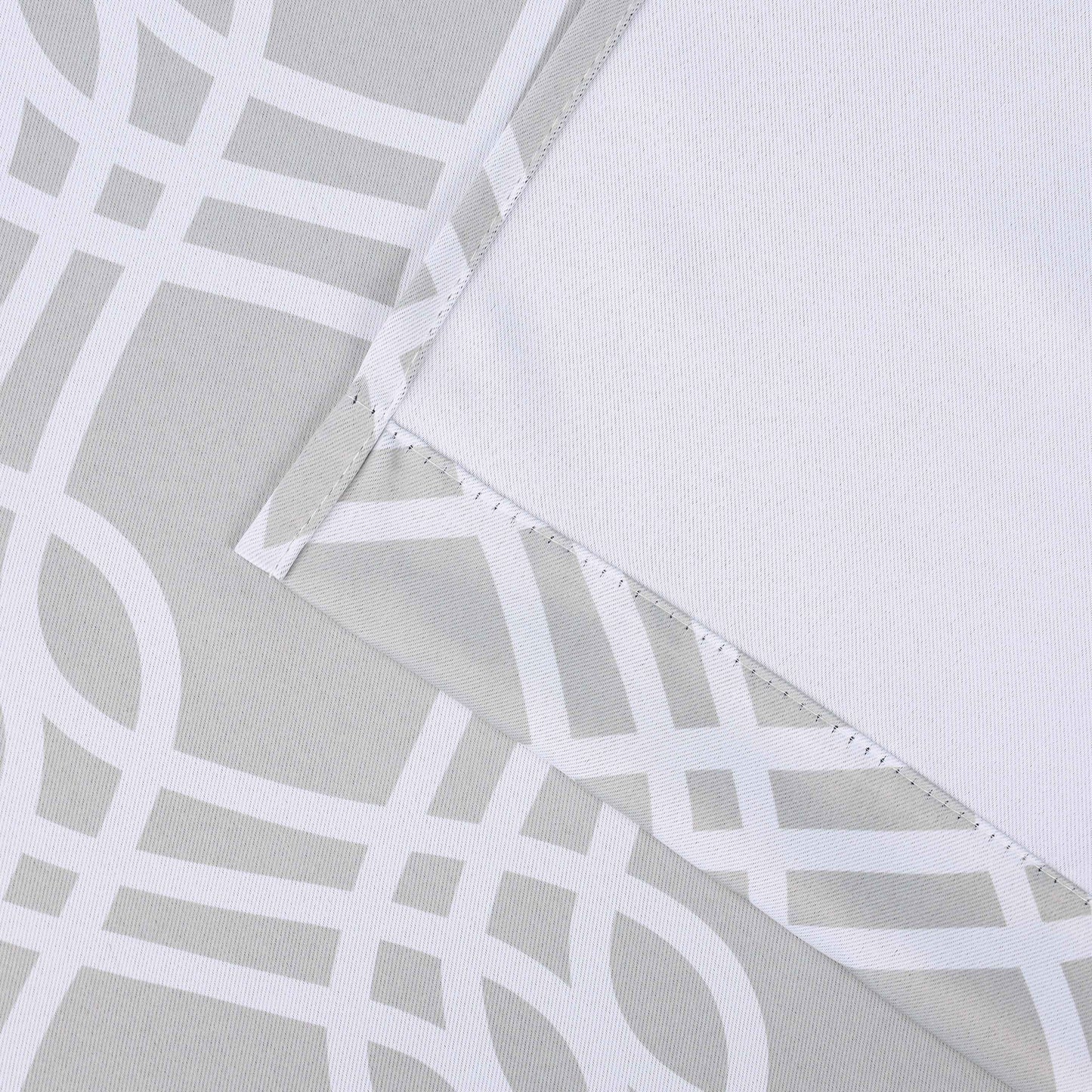 Ribbon Trellis Washable Room Darkening Blackout Curtains. Set of 2