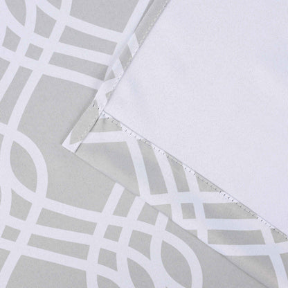 Ribbon Trellis Washable Room Darkening Blackout Curtains. Set of 2