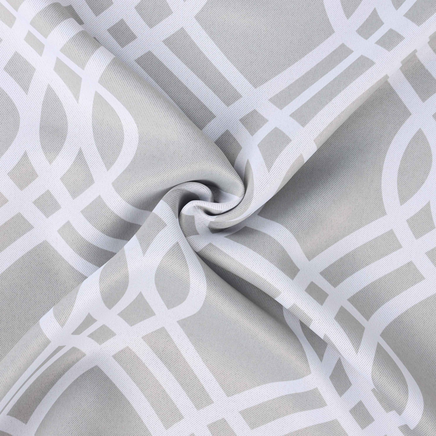 Ribbon Trellis Washable Room Darkening Blackout Curtains. Set of 2