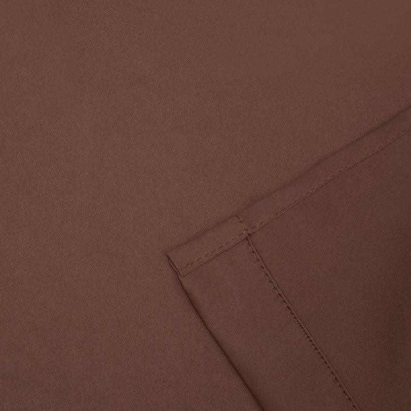 Rod Pocket Room Darkening Solid Blackout Curtains. Set of 2