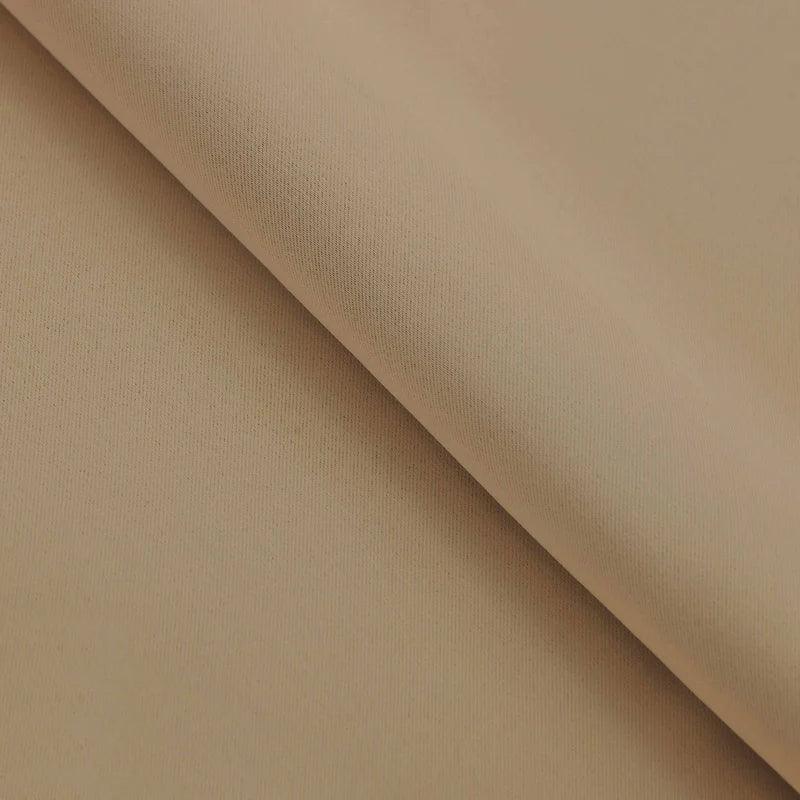 Rod Pocket Room Darkening Solid Blackout Curtains. Set of 2