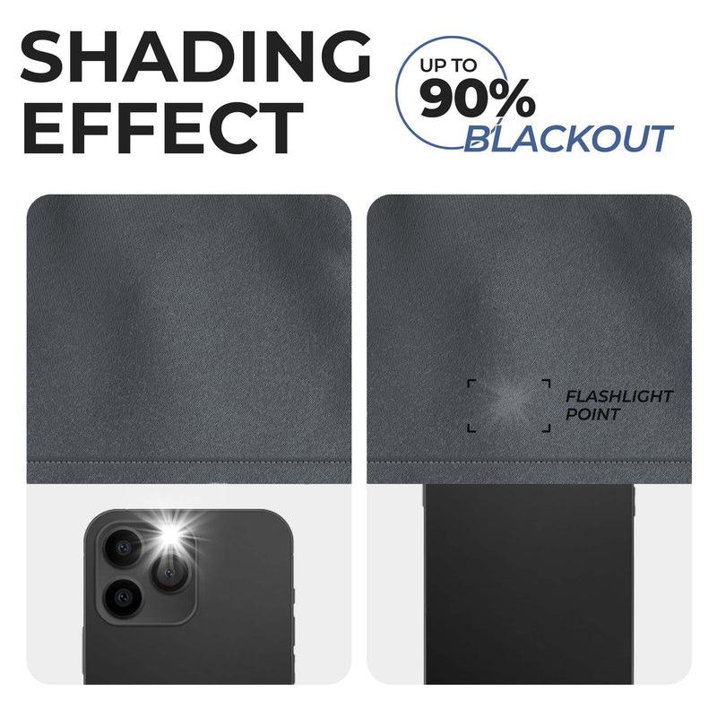 Rod Pocket Room Darkening Solid Blackout Curtains. Set of 2