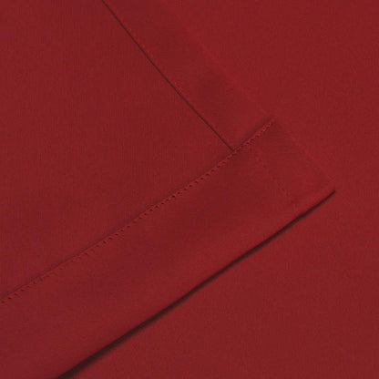 Rod Pocket Room Darkening Solid Blackout Curtains. Set of 2
