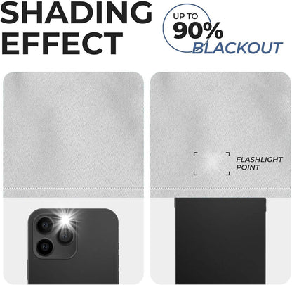 Rod Pocket Room Darkening Solid Blackout Curtains. Set of 2