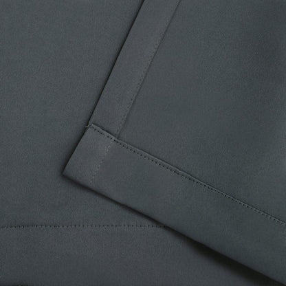 Rod Pocket Room Darkening Solid Blackout Curtains. Set of 2