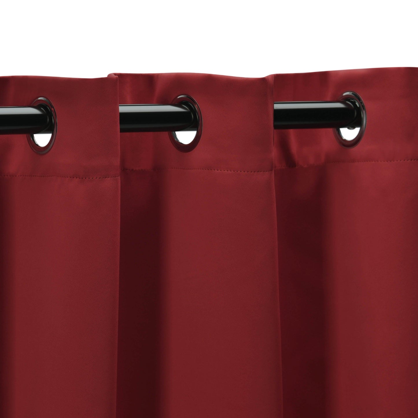 Solid Machine Washable Room Darkening Blackout Curtains. Set of 2