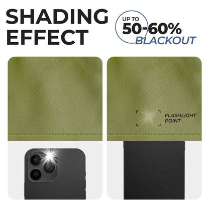 Solid Machine Washable Room Darkening Blackout Curtains. Set of 2