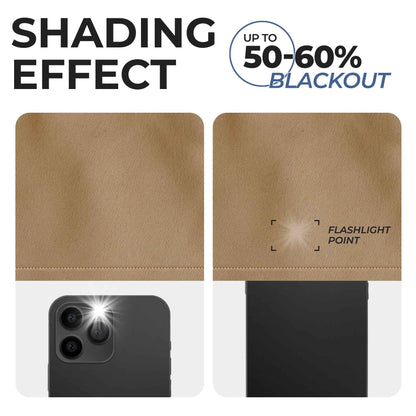 Solid Machine Washable Room Darkening Blackout Curtains. Set of 2